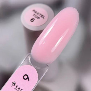 SAGA Pastel Top №6 без липкого слоя, 10 мл